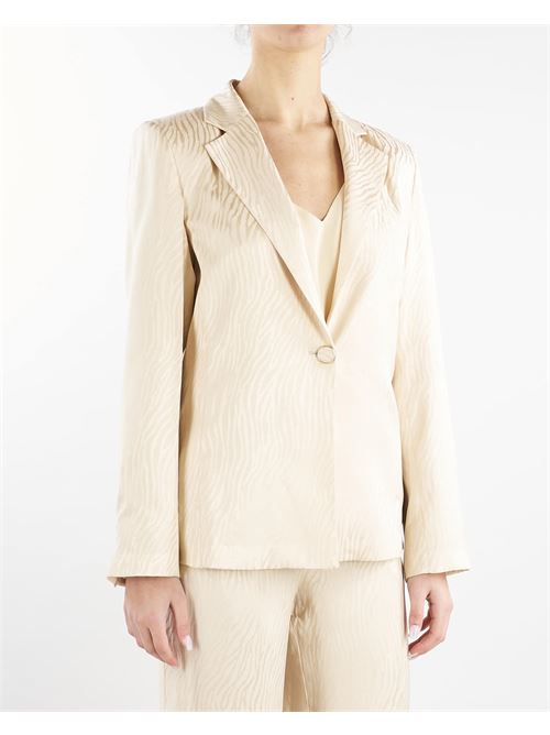 Micro zebra print jacquard jacket Simona Corsellini SIMONA CORSELLINI | Jacket | GI00901TJAQ0025615